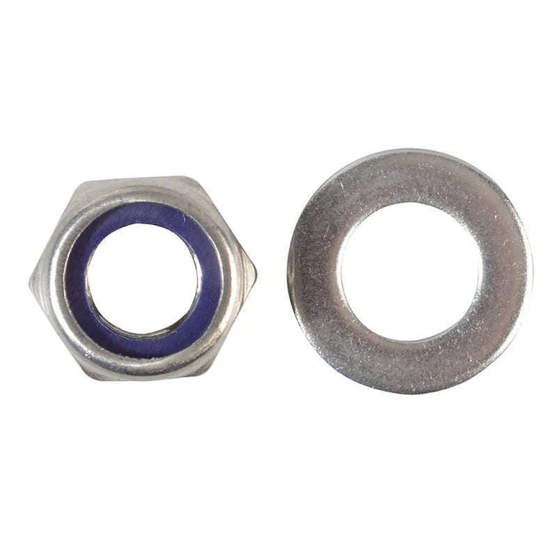 ForgeFix Nyloc Nuts & Washers A2 Stainless Steel M12 ForgePack 6