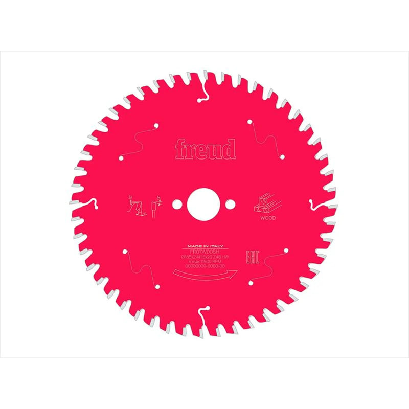 Freud Wood Circular Saw Blade 165 x 20 x 2.4/1.6mm x 48T