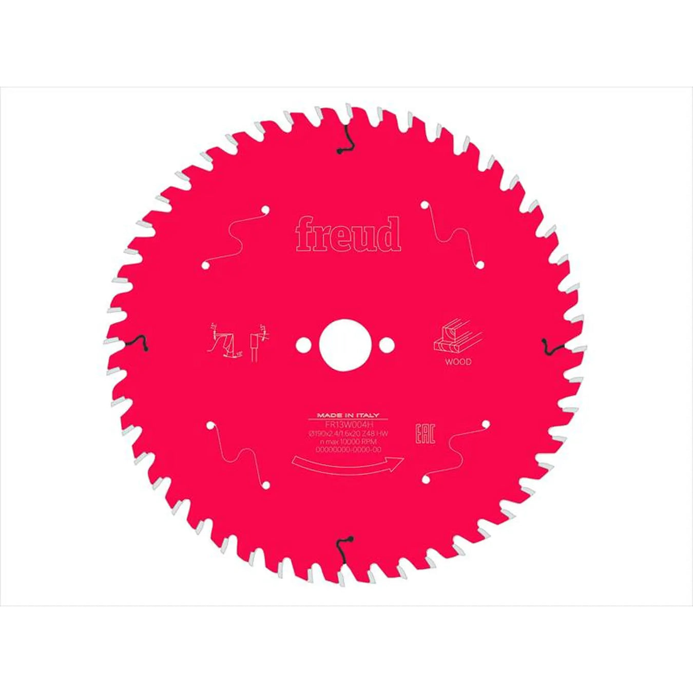 Freud Wood Circular Saw Blade 190 x 20 x 2.4/1.6mm x 48T