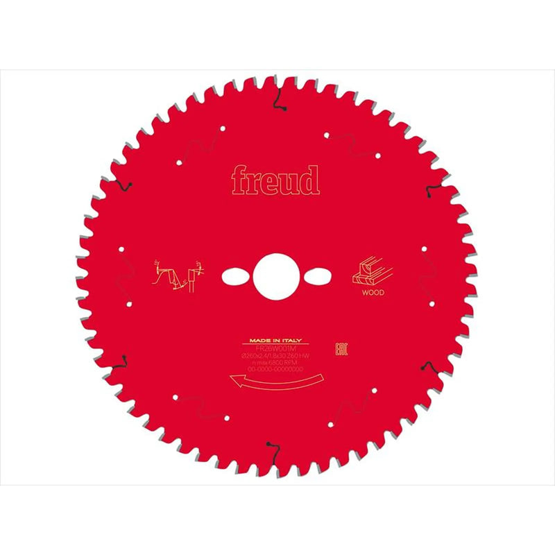 Freud Wood Mitre Saw Blade 260 x 30 x 2.4/1.8mm x 60T