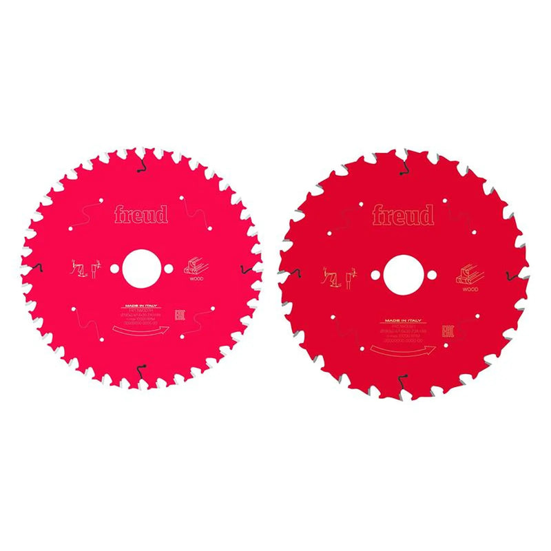 Freud Wood Circular Saw Blade 2 Pack 190 x 30 x 2.4mm x 24T / 40T