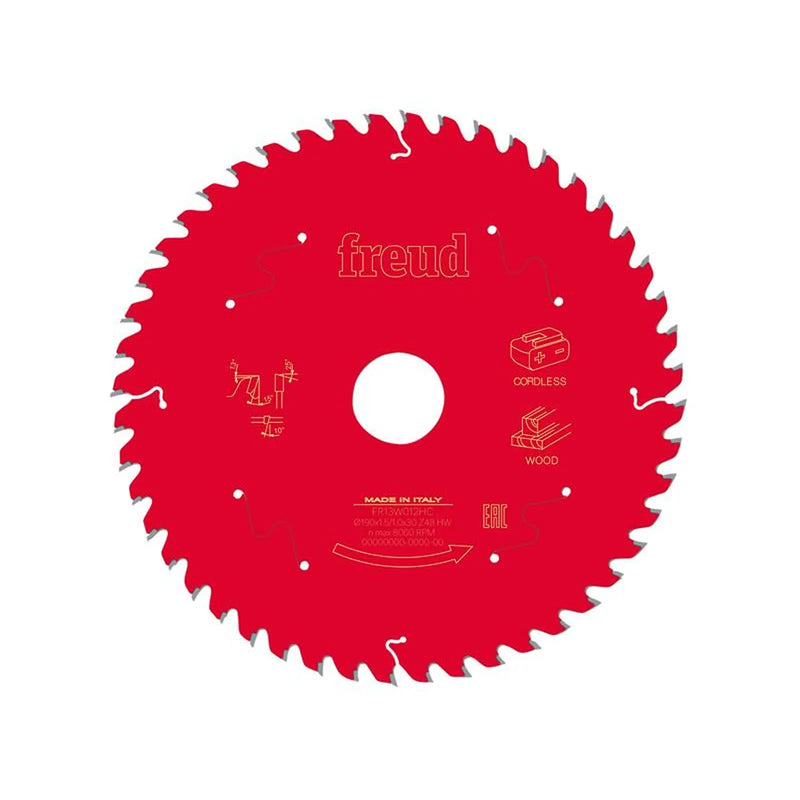 Freud Wood Circular Saw Blade 190 x 30 x 1.45/1mm x 48T