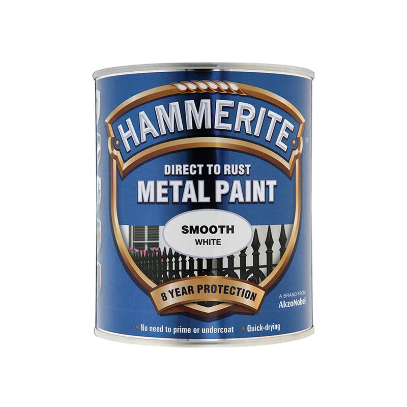 Hammerite Direct To Metal Smooth White 750ml
