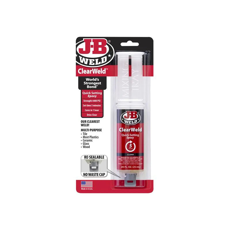 J-B Weld ClearWeld™ Epoxy Syringe 25ml