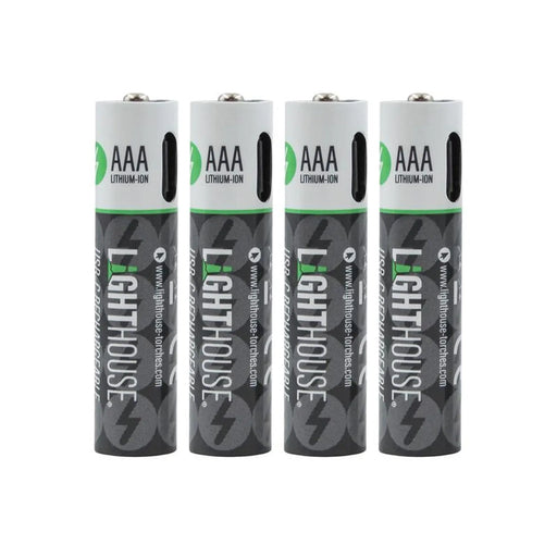 Lighthouse AAA USB-C Rechargeable Li-ion Battery Pack of 4