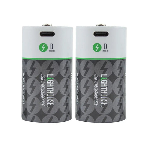 Lighthouse D USB-C Rechargeable Battery Li-ion Pack of 2