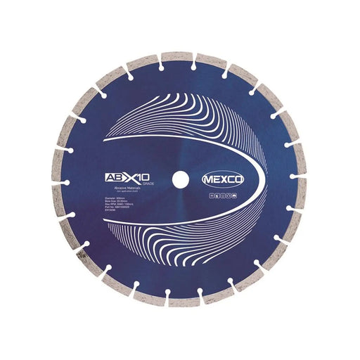 MEXCO Abrasive Materials X10 Grade Diamond Blade 300 x 20mm