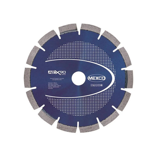 MEXCO Abrasive Materials X90 Grade Diamond Blade 180 x 22mm