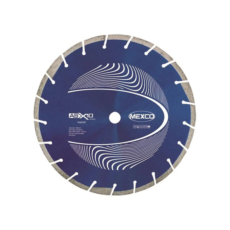 MEXCO Asphalt  X10 Grade Diamond Blade 300 x 20mm
