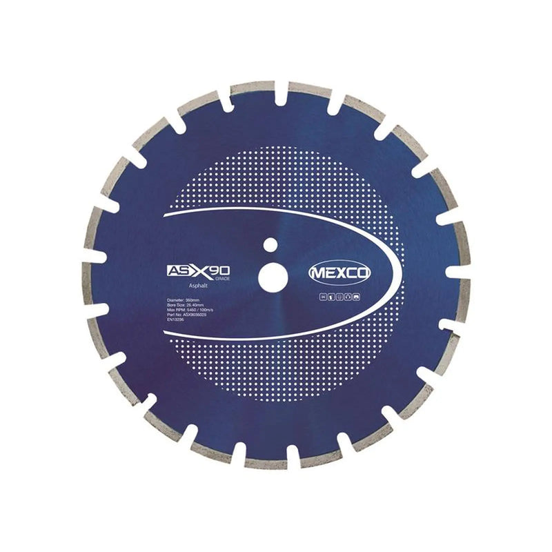 MEXCO Asphalt X90 Grade Diamond Blade 350 x 25.4mm