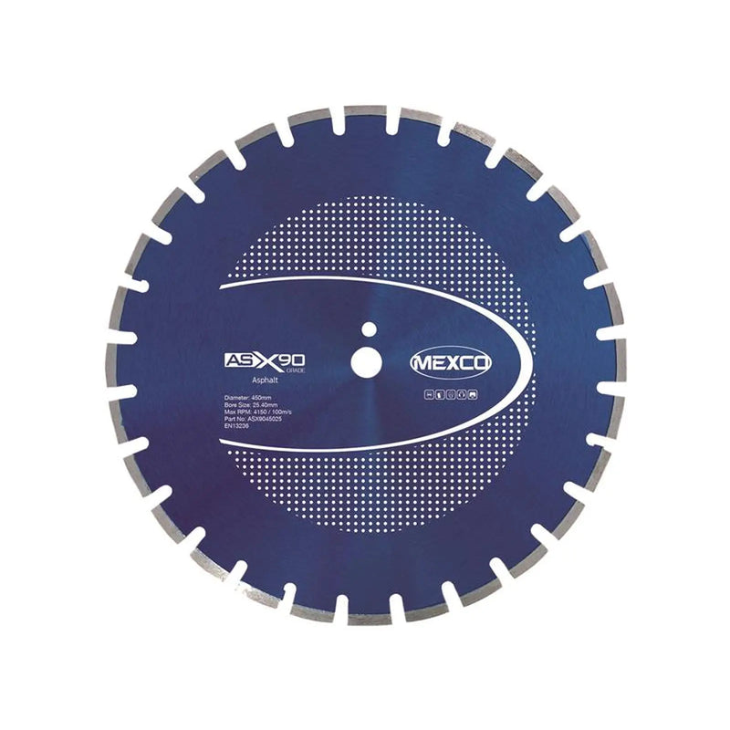 MEXCO Asphalt X90 Grade Diamond Blade 450 x 25mm
