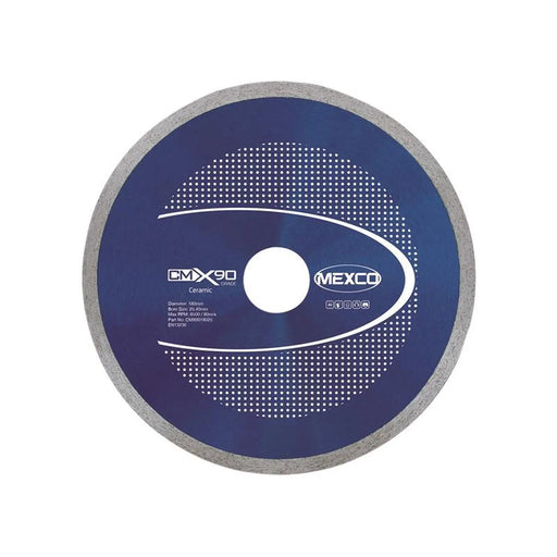 MEXCO X90 Grade Ceramic Materials Diamond Blade 180 x 25.4mm