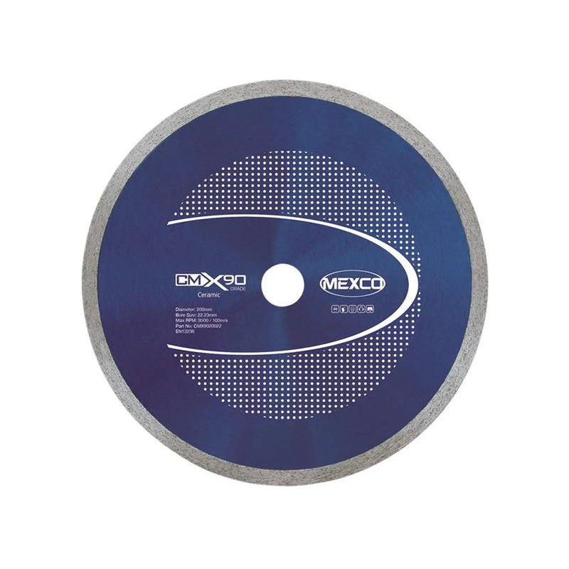MEXCO X90 Grade Ceramic Materials Diamond Blade 200 x 22.23mm