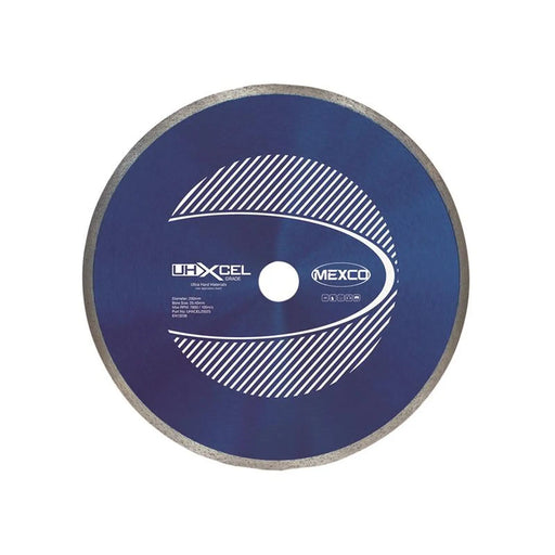 MEXCO UHXCEL Ultra Hard Materials Diamond Blade 250 x 25.4mm