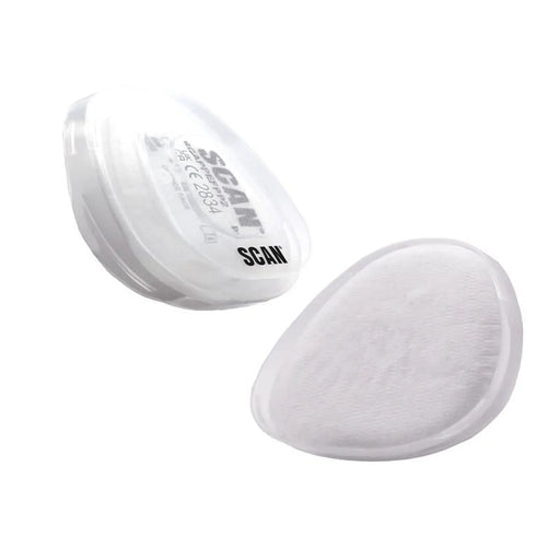Scan Twin Half Mask P2 Replacement Particle Filter Material (Pack of 2)