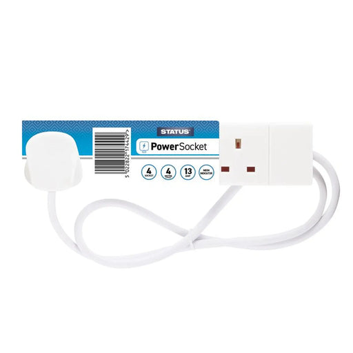 STATUS® Extension Lead 240V 4-Gang 13A White 4m