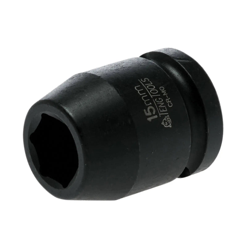 Teng Impact Socket Hexagon 6-Point 1/2in Drive 15mm