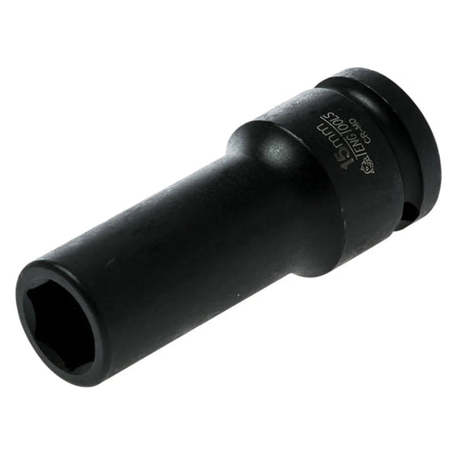 Teng Deep Impact Socket Hexagon 6-Point 1/2in Drive 15mm