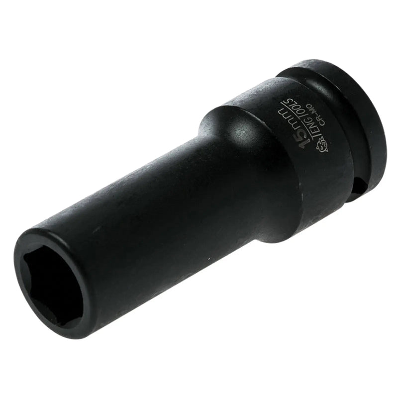 Teng Deep Impact Socket Hexagon 6-Point 1/2in Drive 15mm