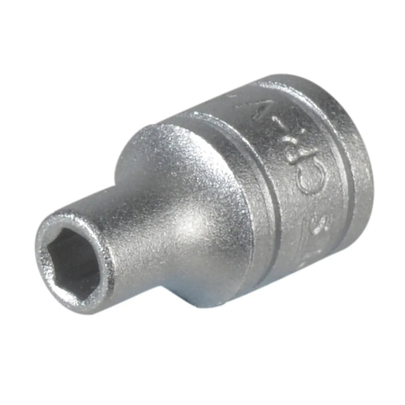 Teng Hexagon Socket 6 Point Regular 1/4in Drive 4mm