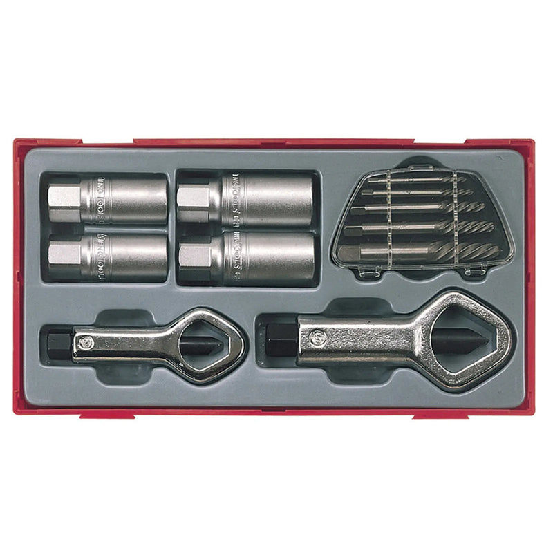 Teng TTSN11 Stud & Nut Remover Set, 11 Piece