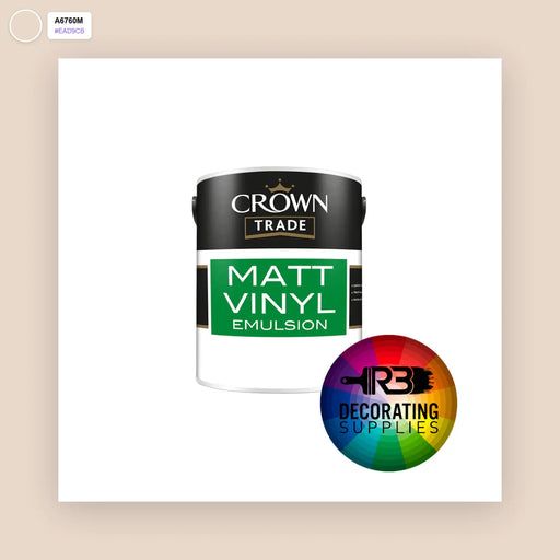 RB Decorating Supplies Crown Trade Interior Wall Paint - A6760M - Tinted Emulsion