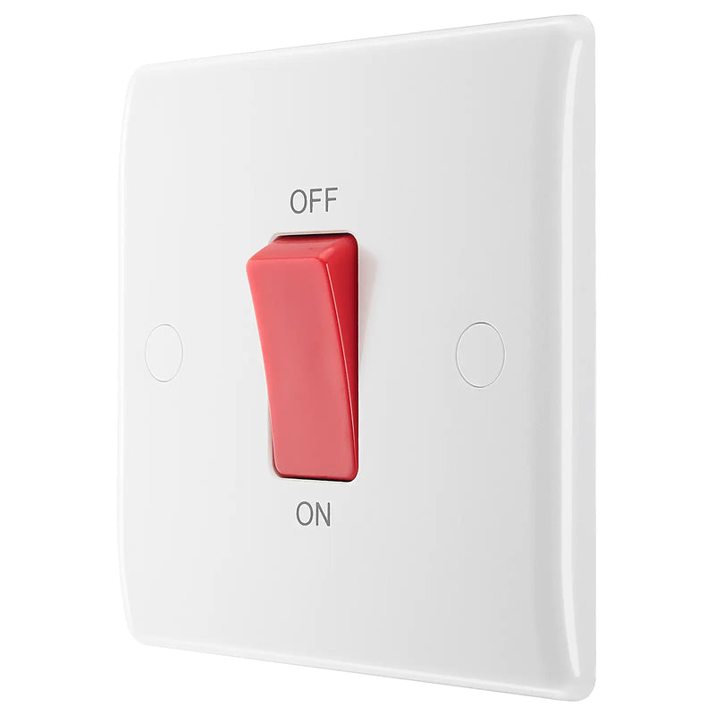 BG Electrical 800 Series - 45A, double pole, single plate