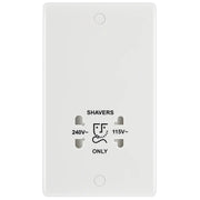 BG Electrical 800 Series - 115/240V dual voltage shaver socket