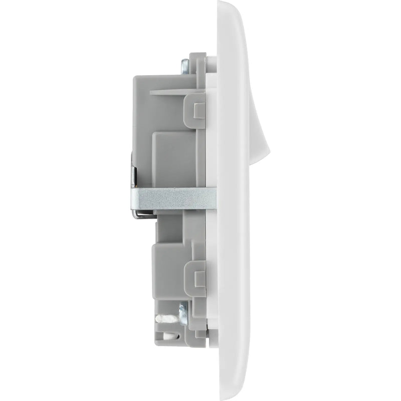 BG Electrical 800 Series - Double switched single pole, with USB A + C (12W)