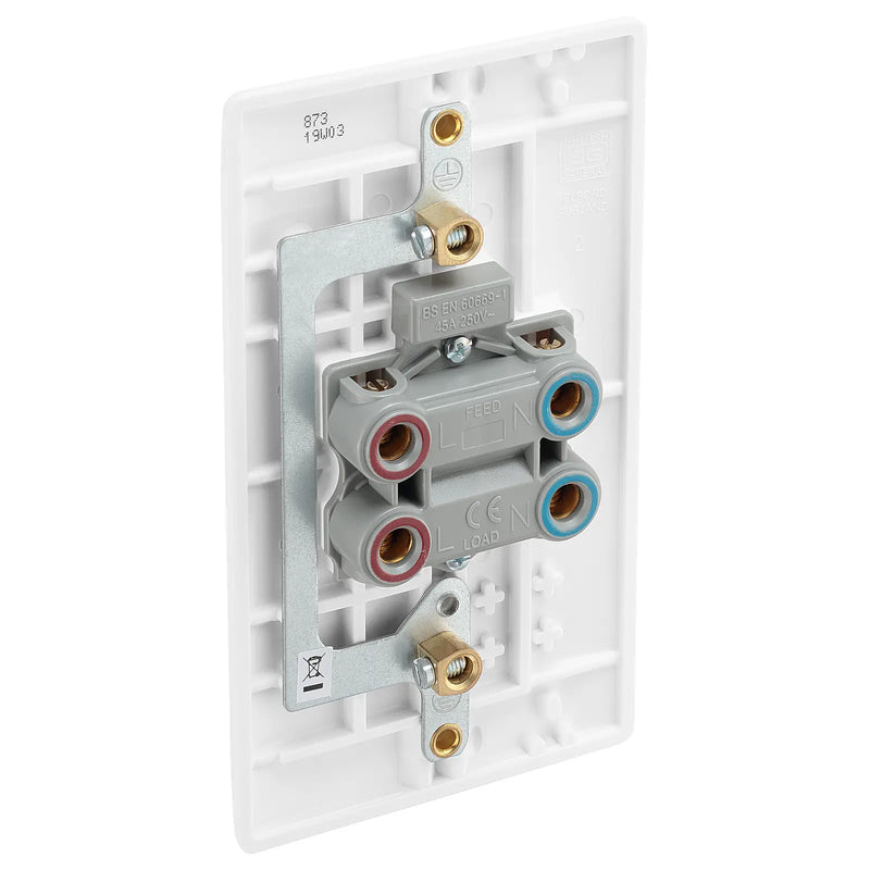 BG Electrical 800 Series - 45A, double pole, large plate