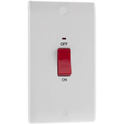 BG Electrical 800 Series - 45A double pole, large plate, with indicator