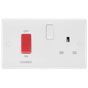 BG Electrical 800 Series - 45A double pole, with switched socket