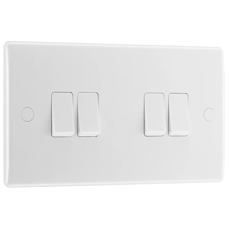 BG Electrical 800 Series - Quadruple, 2 way switch