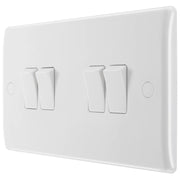 BG Electrical 800 Series - Quadruple, 2 way switch