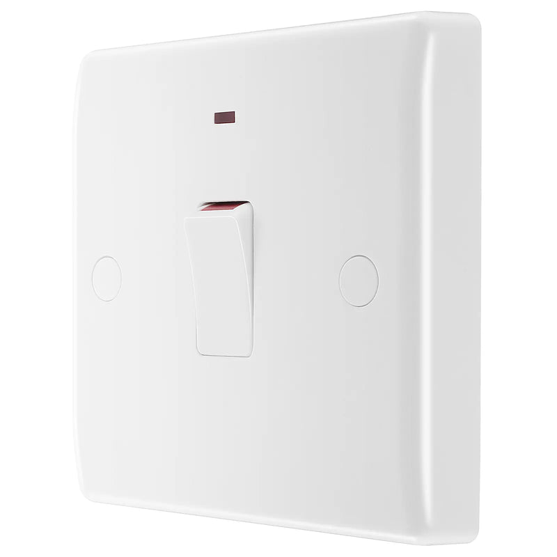 BG Electrical 800 Series - 20A, double pole, with indicator and flex outlet