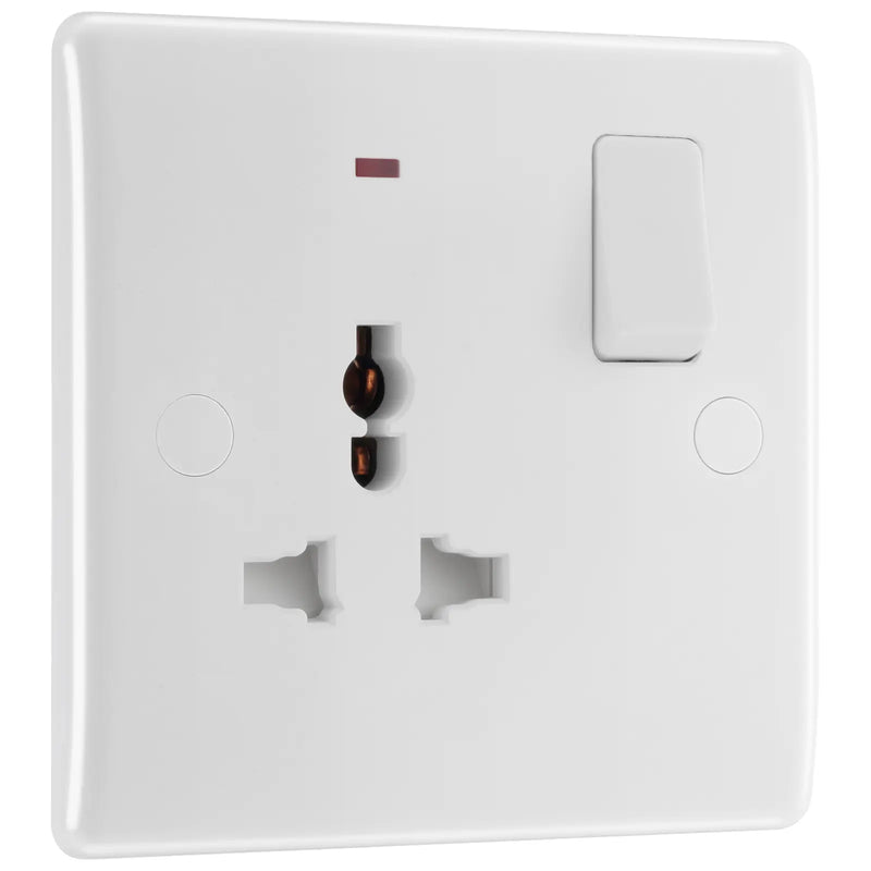 BG Electrical 800 Series - Single, switched, universal with indicator (export only)