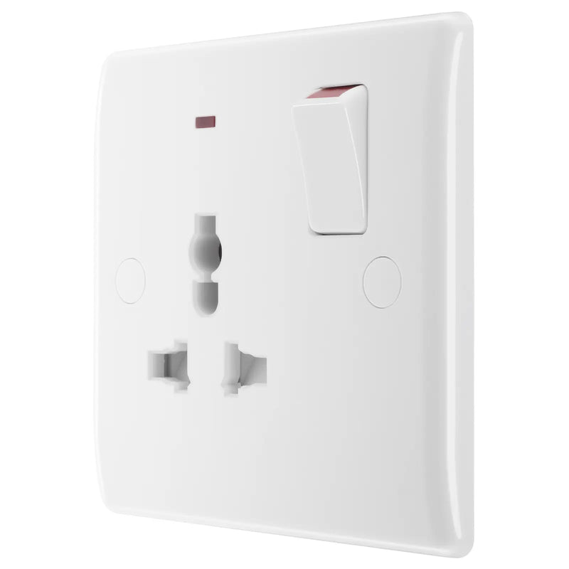 BG Electrical 800 Series - Single, switched, universal with indicator (export only)