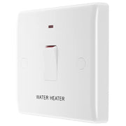 BG Electrical 800 Series - 20A, double pole, marked "water heater", with indicator and flex outlet