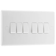 BG Electrical 800 Series - 6 gang, 2 way switch