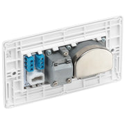 BG Electrical 800 Series - Quadplex, 2 x sat, BT outlet and co-ax returned - screened