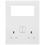 BG Electrical 800 Series - Double, switched, double pole, 4 Euro Module