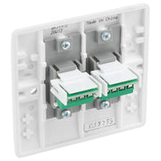 BG Electrical 800 Series - Double, RJ11 telephone socket (screw)