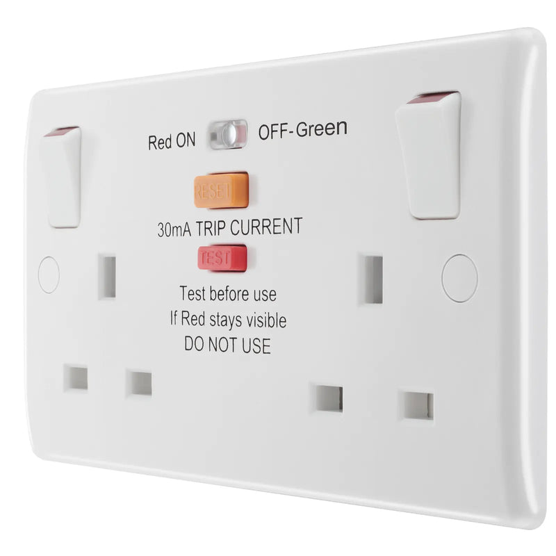 BG Electrical 800 Series - Double switched, with RCD