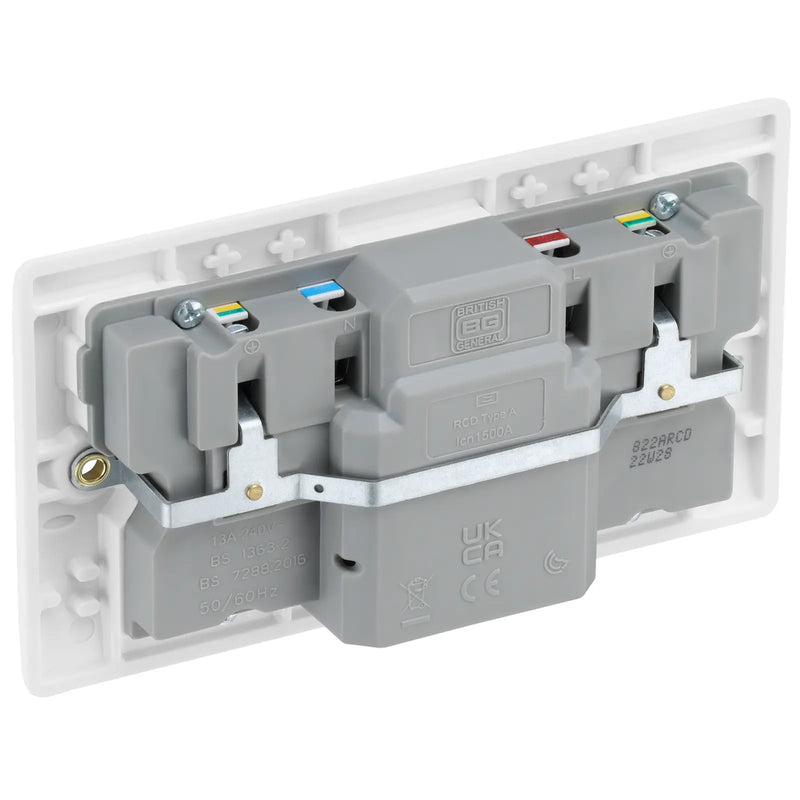 BG Electrical 800 Series - Double switched, with RCD