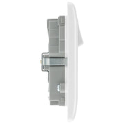 BG Electrical 800 Series - Double, switched, single pole, with 1 x A and 2 x C type USB (30W)