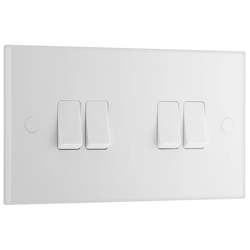 BG Electrical 900 Series - Quadruple, 2 way switch