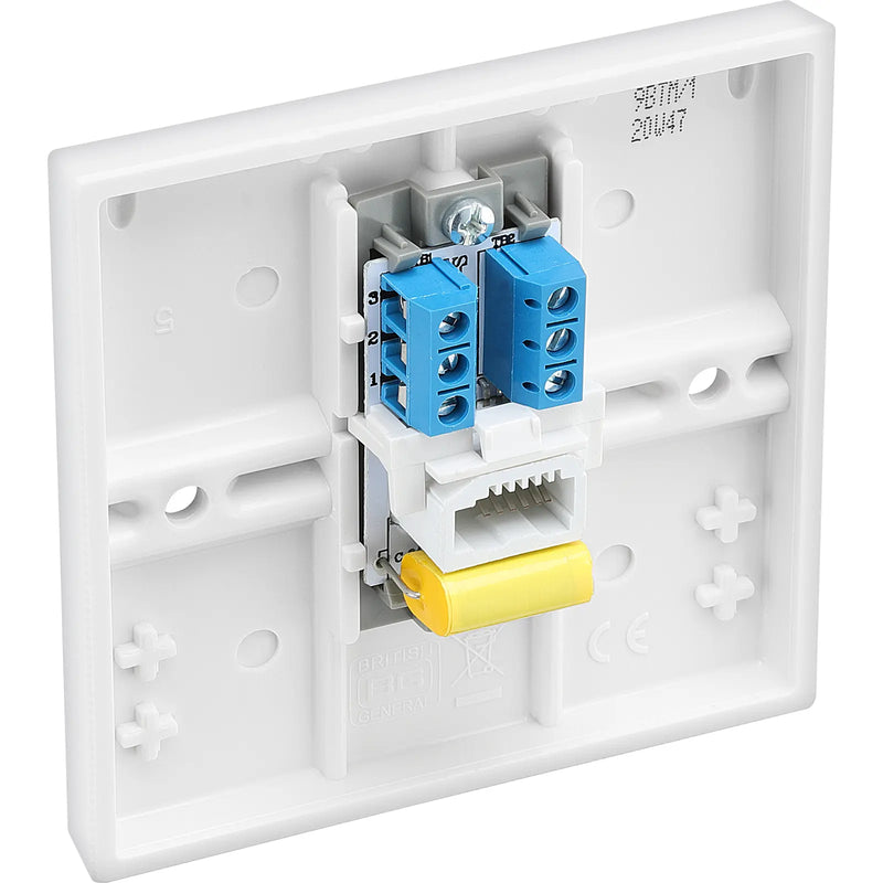 BG Electrical 900 Series - Single, telephone socket, master (screw)