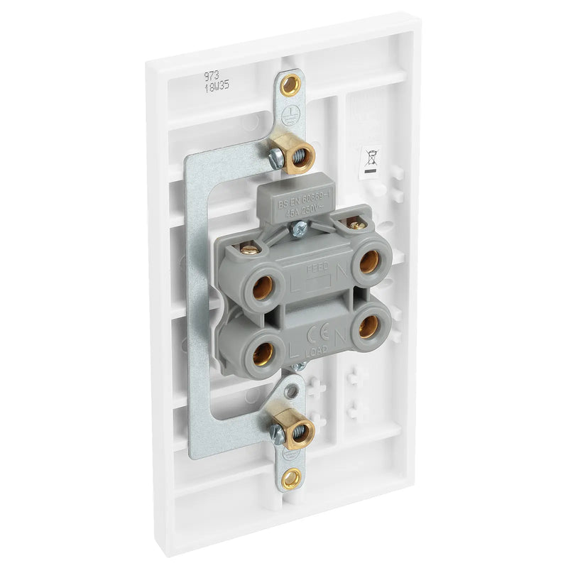 BG Electrical 900 Series - 45A, double pole, large plate