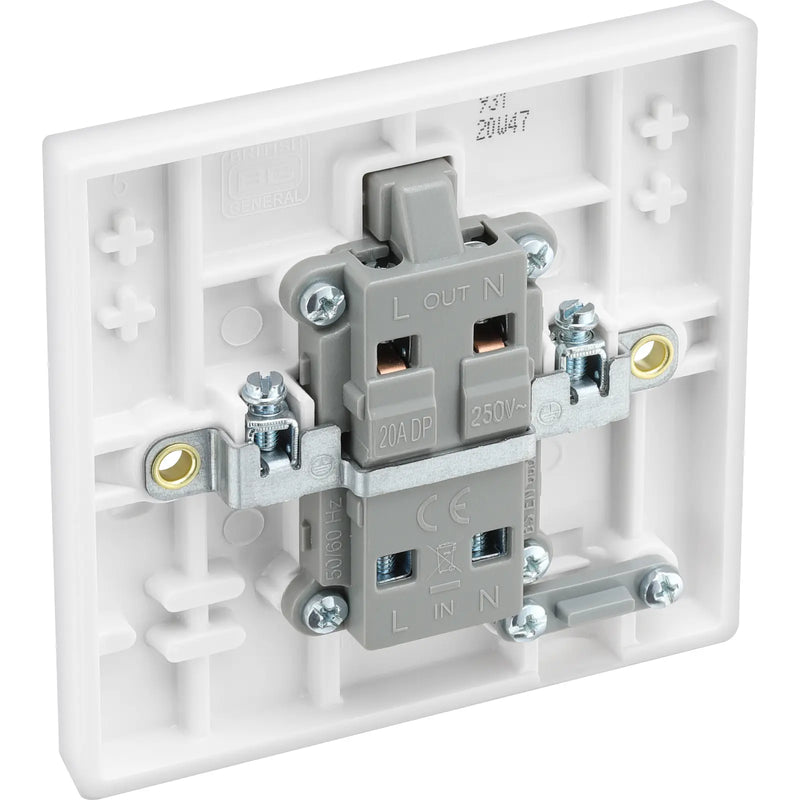 BG Electrical 900 Series - 20A, double pole, with indicator