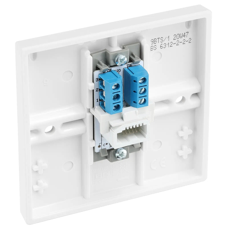 BG Electrical 900 Series - Single, telephone socket, secondary (screw)